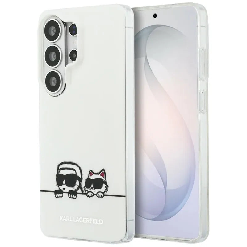 Karl Lagerfeld IML Peekaboo Karl & Choupette MagSafe – Samsung Galaxy S26 Ultra dėklas (skaidrus)