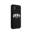 DKNY Liquid Silicone White Printed Logo MagSafe – dėklas iPhone 11 (juodas)
