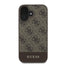 Guess 4G Bottom Stripe - Dėklas, skirtas iPhone 16 (rudas)