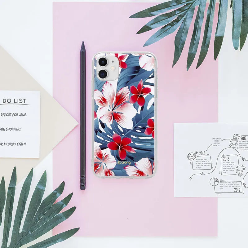 „Crong Flower Case“ – „iPhone 11“ dėklas (raštas 03)