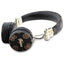 Guess Peony Script Round Shape – belaidės ant ausų dedamos „Bluetooth“ ausinės su ENC (juodos)