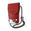 Hello Kitty Leather Hiding Kitty Cord – telefono krepšys per petį (raudonas)