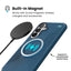 Speck Presidio2 Grip Magnet – Samsung Galaxy S26+ MagSafe dėklas (Deep Sea/Silver Metallic/Spell Blue)