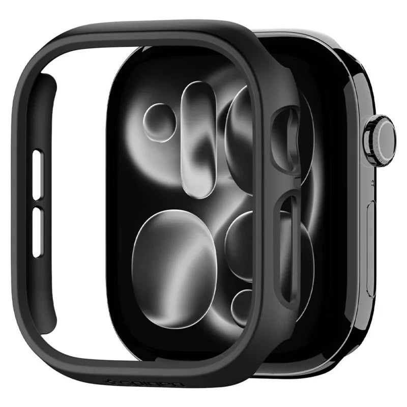 Spigen Thin Fit – „Apple Watch 12“ (46 mm) dėklas (juodas)
