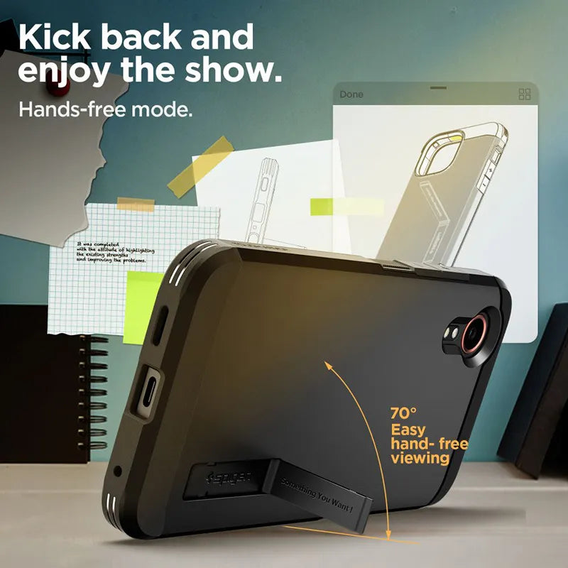 Spigen Tough Armor – Dėklas Samsung Galaxy XCover 7 (juodas)