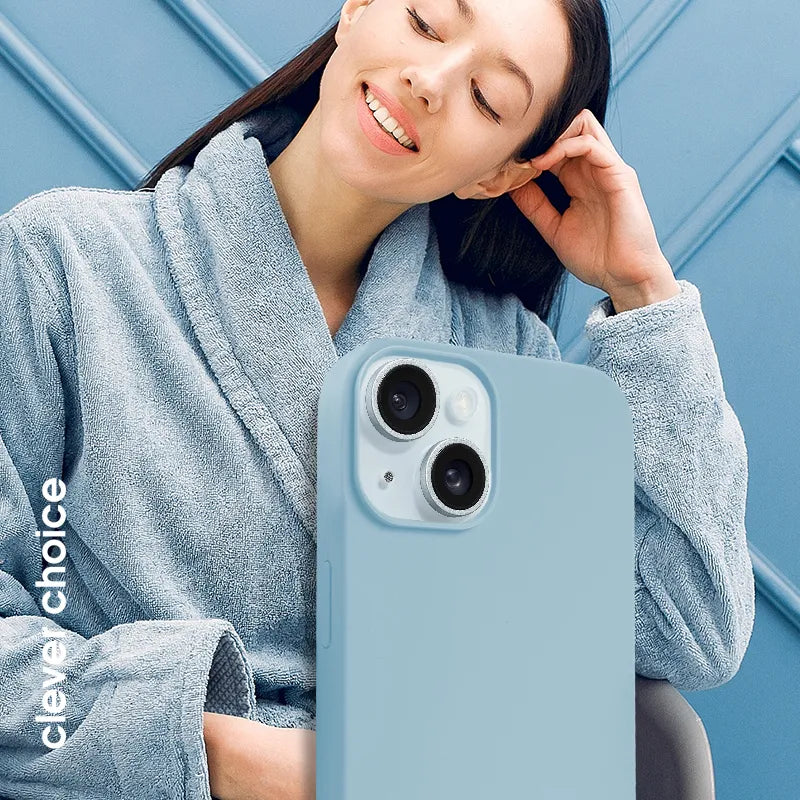 Crong Color Cover Magnetic – „iPhone 15“ „MagSafe“ dėklas (mėlynas)