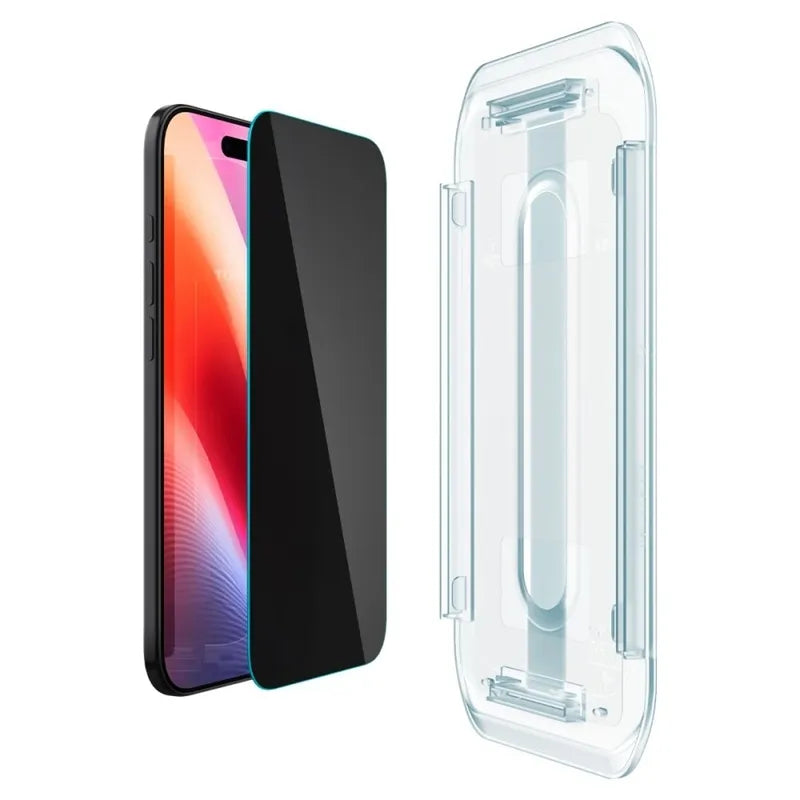 Spigen GLAS.TR EZ FIT Privacy 2 vnt. pakuotė – grūdintas stiklas su privatumo filtru iPhone Air