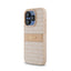 DKNY Leather Mono Stripe & Metal Logo – „iPhone 15 Pro“ dėklas (rožinis)