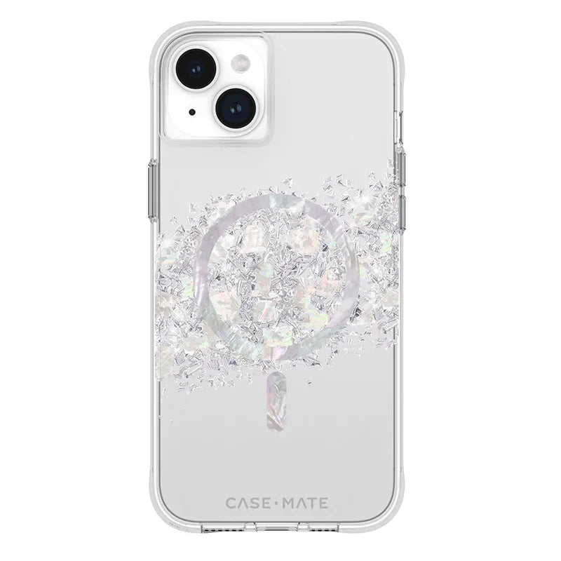 Case-Mate Karat MagSafe – iPhone 15 Plus dėklas su perlamutru (A Touch of Pearl)