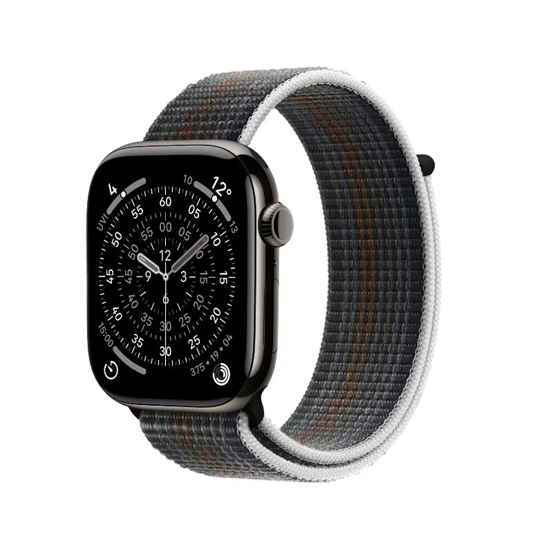 Crong Nylon – sportinė apyrankė, skirta Apple Watch 38/40/41/42 mm (Midnight Run)