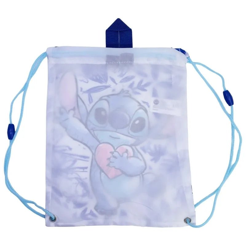 Disney Stitch – maišelis su virvutėmis / mokyklinis maišelis (30 x 25 cm)