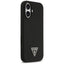Guess Silicone Triangle Logo MagSafe – dėklas iPhone 17 (juodas)