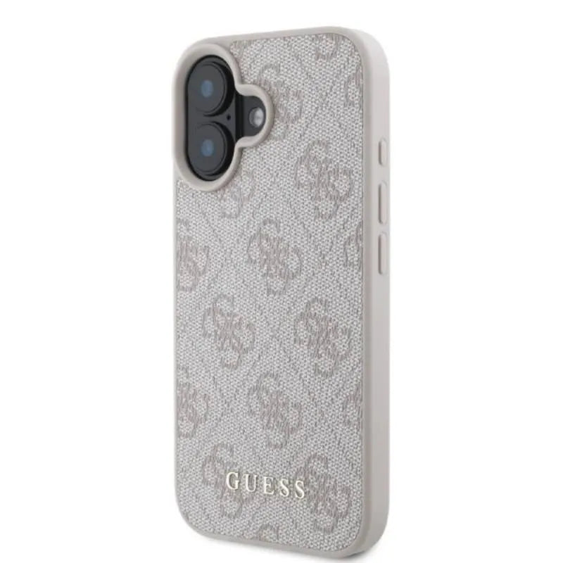 Guess 4G Classic – dėklas iPhone 16 (rožinis)