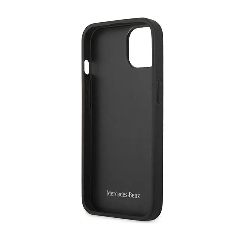 Mercedes Leather Urban Line - Dėklas iPhone 14 Plus (Juodas)