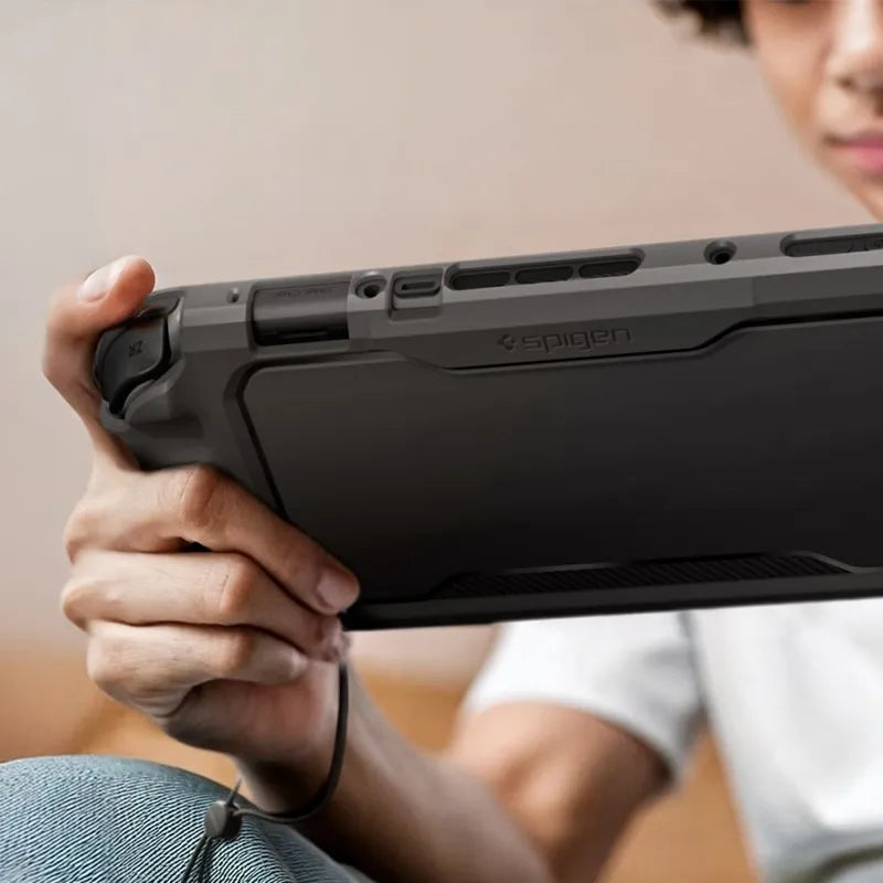 Spigen Rugged Armor – dėklas Nintendo Switch 2 (matinė juoda)