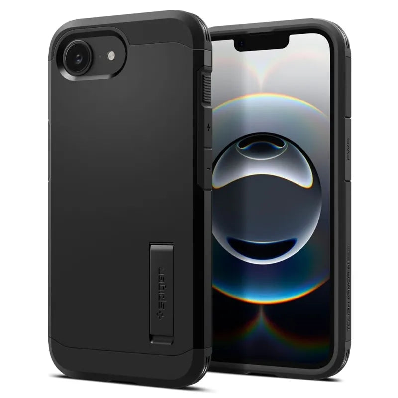 Spigen Tough Armor Mag MagSafe – Dėklas iPhone 17e / 16e (juodas)