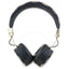 Guess Peony Script Round Shape – belaidės ant ausų dedamos „Bluetooth“ ausinės su ENC (juodos)