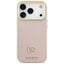 Guess Grained Strass Logo MagSafe – dėklas iPhone 17 Pro (rožinis)