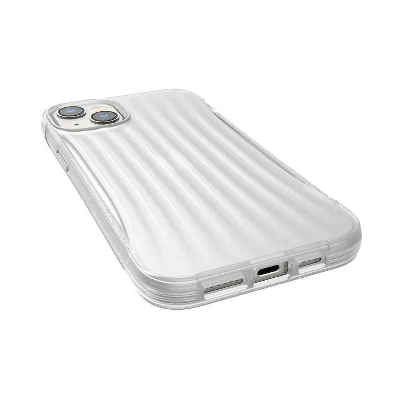 X-Doria Raptic Clutch – biologiškai skaidus dėklas, skirtas iPhone 14 Plus (išbandytas kritimas iš 3 m aukščio) (Skaidrus)