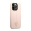 Guess Silicone Triangle Logo – dėklas iPhone 14 Pro Max (rožinis)