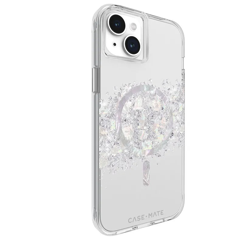 Case-Mate Karat MagSafe – iPhone 15 Plus dėklas su perlamutru (A Touch of Pearl)