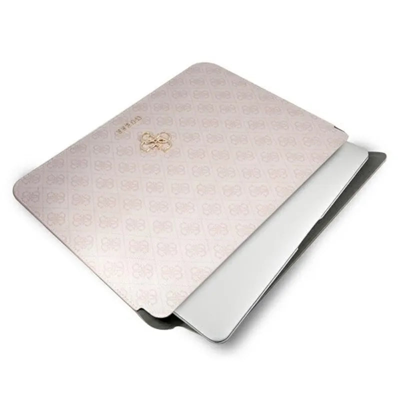 Guess 4G Big Metal Logo kompiuterio dėklas - 13" nešiojamojo kompiuterio krepšys (rožinis)