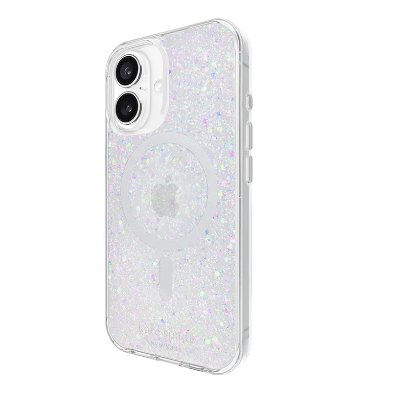 Kate Spade New York apsauginis MagSafe dėklas, skirtas iPhone 16 (Chunky Glitter)
