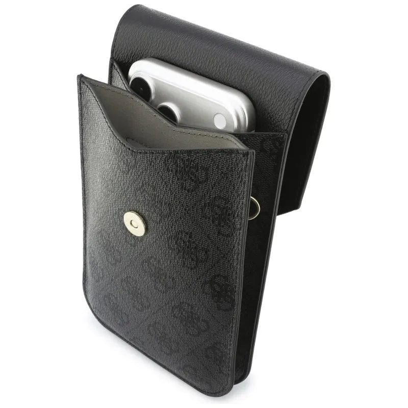 Guess Graines 4G & Classic Logos – telefono rankinė (juoda)