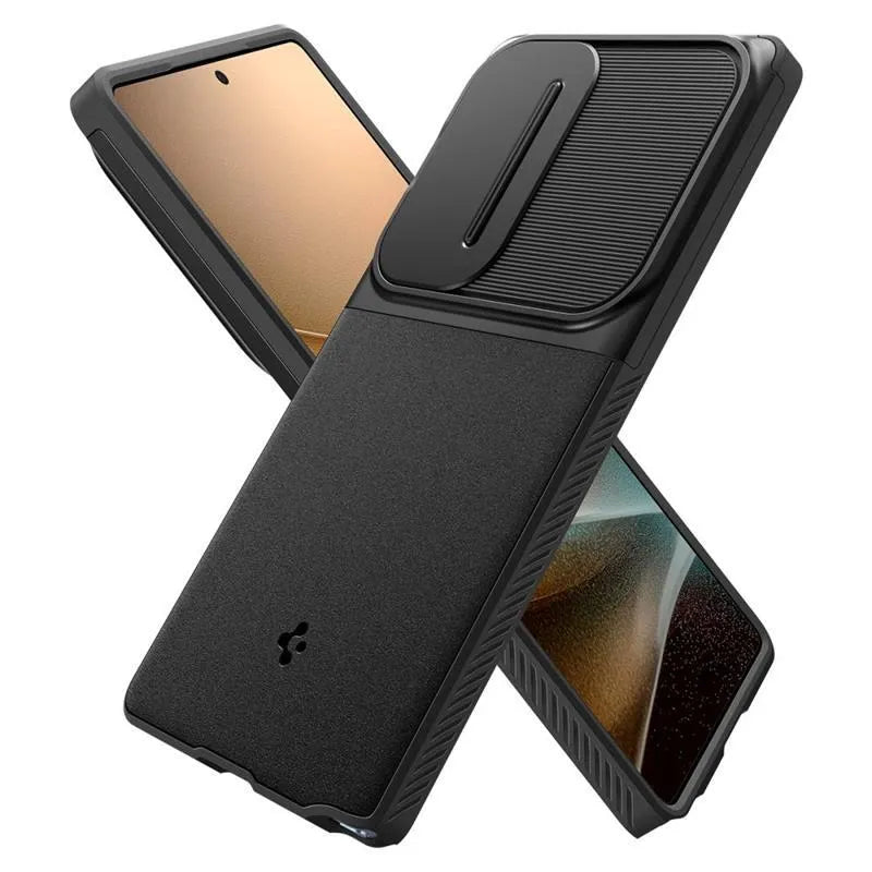 Spigen Optik Armor – dėklas Samsung Galaxy S25 Ultra telefonui (juodas)
