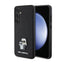 Karl Lagerfeld Saffiano Karl & Choupette Metal Pin – Samsung Galaxy S24 dėklas (juodas)