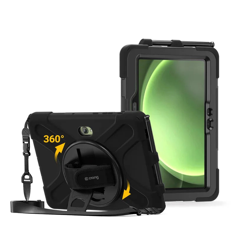 Crong Defender Plus – tvirtas dėklas Samsung Galaxy Tab Active5 Pro 10.1" (juodas)