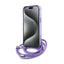 Karl Lagerfeld IML Crossbody Monogram Karl & Choupette Head MagSafe – dėklas iPhone 15 Pro (violetinis)
