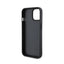 Karl Lagerfeld Leather Monogram Hot Stamp Metal Logo – dėklas iPhone 15 telefonui (juodas)