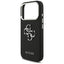 Guess Grained Big 4G Classic Logo – dėklas iPhone 17 Pro (juodas)