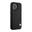 BMW Leather Blue Dots – Dėklas iPhone 14 Pro (juodas)
