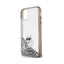Karl Lagerfeld Liquid Glitter Choupette – dėklas iPhone 11 (skaidrus)