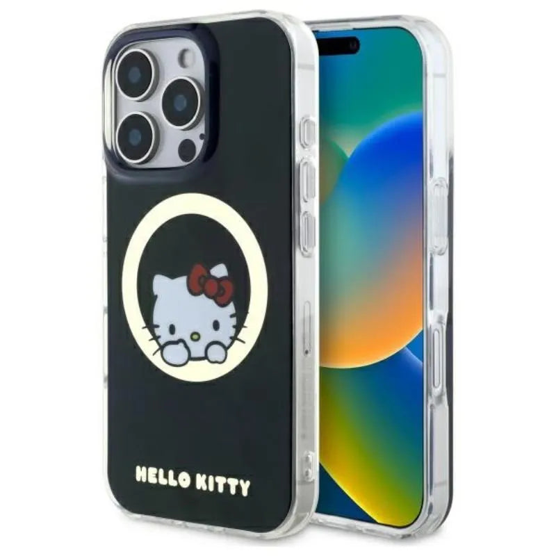 Hello Kitty IML Sweet Kitty MagSafe – dėklas skirtas iPhone 16 Pro (juodas)
