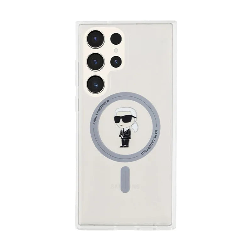 Karl Lagerfeld IML Ikonik MagSafe – dėklas Samsung Galaxy S24 Ultra (skaidrus)