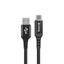 Crong Armor Link – 60W PD 3A USB-A į USB-C laidas 25 cm (juodas)