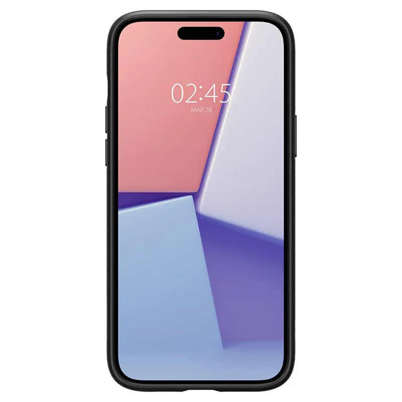 Spigen Liquid Air – dėklas skirtas iPhone 15 (matinė juoda)