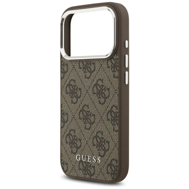 Guess 4G Classic Logo MagSafe – iPhone 17 Pro Max dėklas (rudas)