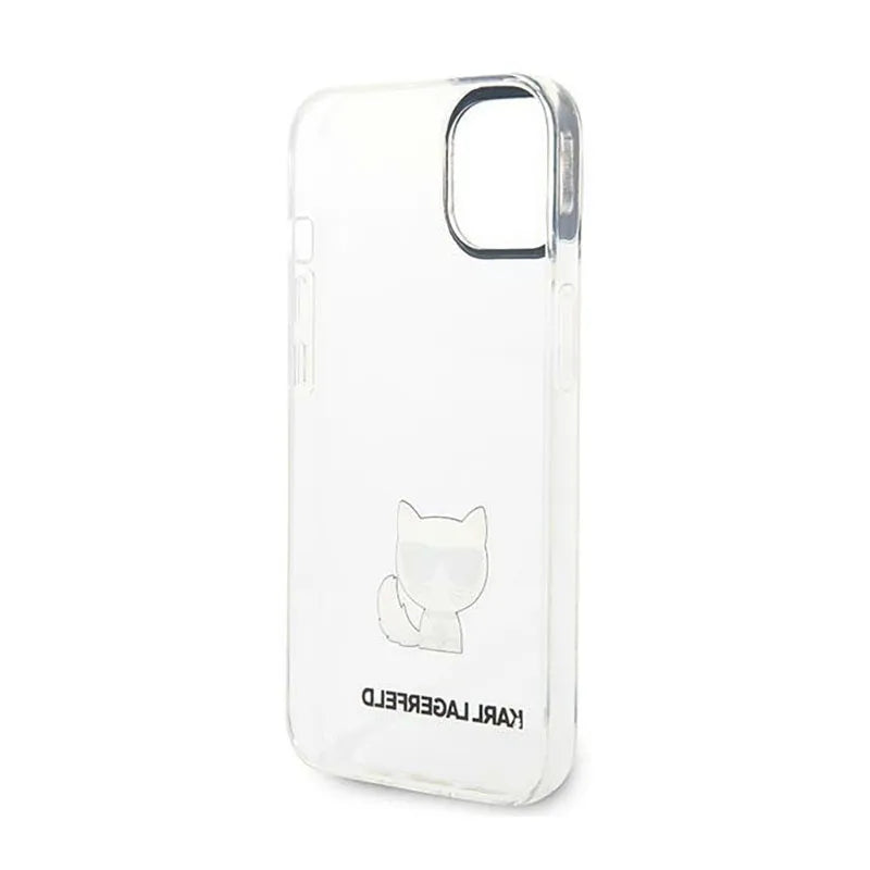 Karl Lagerfeld Choupette Body - Dėklas iPhone 14 Plus (Skaidrus)