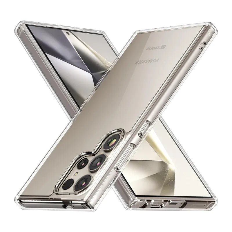 Crong Crystal Shield Cover – Samsung Galaxy S24 Ultra dėklas (skaidrus)