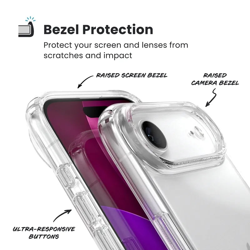 Speck Presidio Perfect-Clear – iPhone Air dėklas (skaidrus)