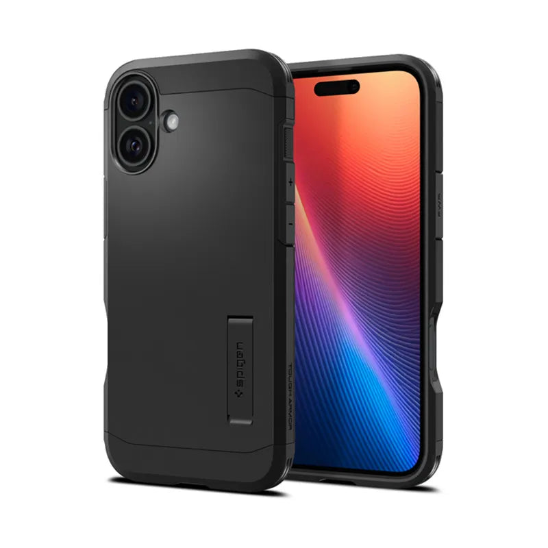 Spigen Tough Armor Mag MagSafe – dėklas iPhone 16 (juodas)