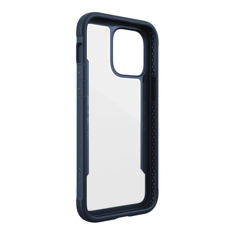 X-Doria Raptic Shield – aliumininis dėklas, skirtas iPhone 14 Pro Max (išbandytas kritimui iš 3 m aukščio) (jūrinė mėlyna)