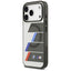 BMW M IML Metal Buttons Tricolor Lines MagSafe – dėklas iPhone 17 Pro Max (antracito spalvos)