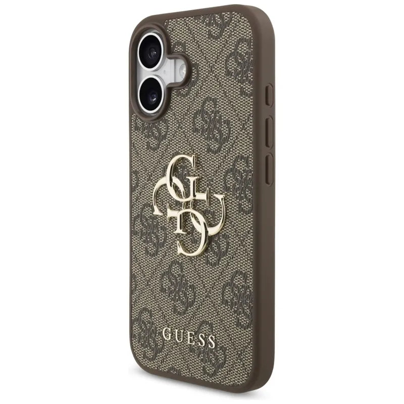 Guess 4G Big Logo – dėklas iPhone 17 (rudos spalvos)