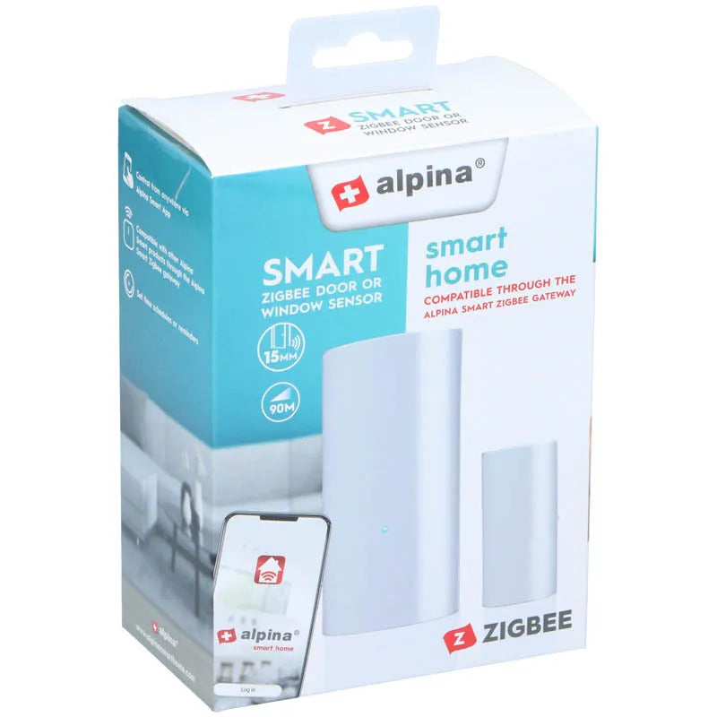 Alpina - Išmanusis langų atidarymo jutiklis iš „Zigbee“ tinklo