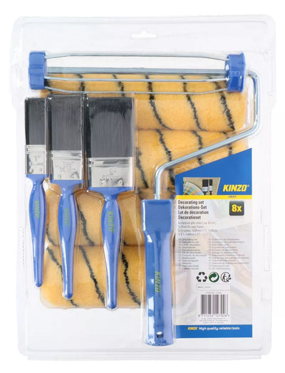 KINZO dažymo volelio ir teptukų rinkinys, 871125212702